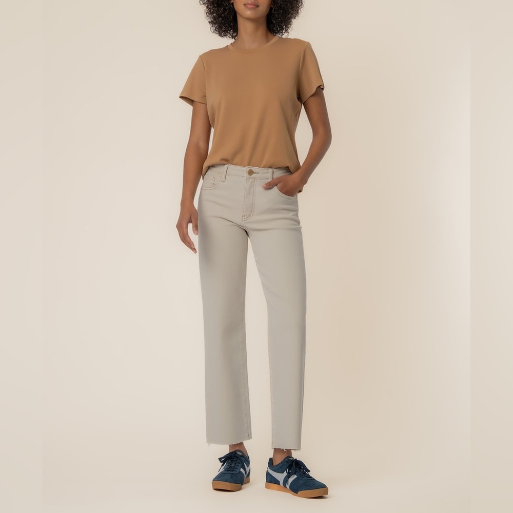 Kut from the Kloth Light Gray Straight Leg Jeans